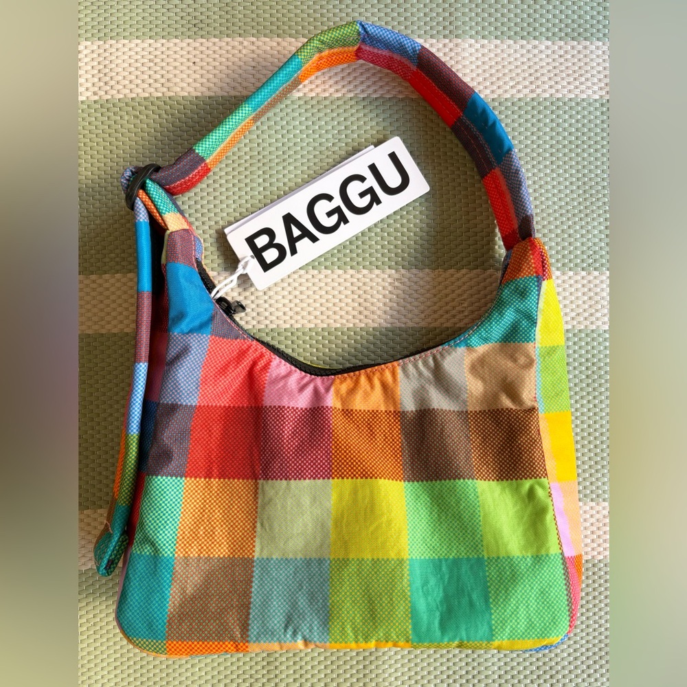 BAGGU Mini Shoulder Bag - Madras